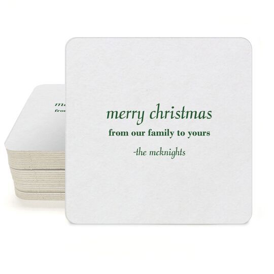 Any Text You Want Square Coasters